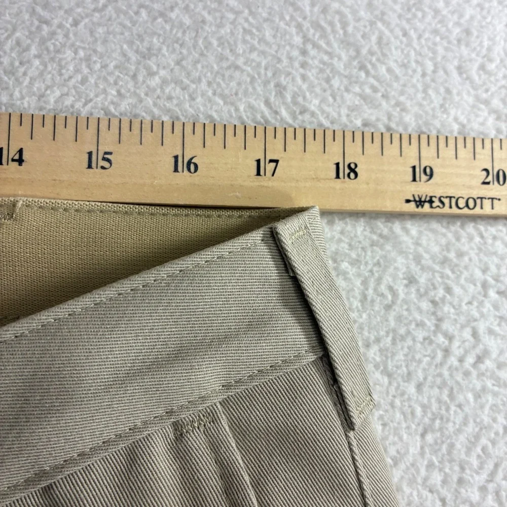 Wrangler Riata Chino Pants Men 36x30 Beige Flat Front Relaxed Western Cowboy NWT